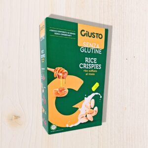 Cereali Giusto Rice Crispies Senza Glutine 250g – Riso Soffiato al Miele, Vegano e Senza Lattosio | L'Angolo SalutareGLUTINE