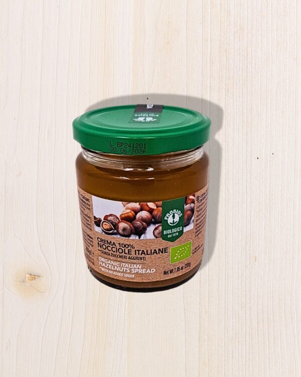 Crema 100% Nocciole Italiane Probios 200g – Biologica, Senza Glutine e Zuccheri Aggiunti | L'Angolo Salutare