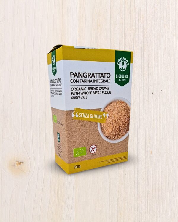 Pangrattato Senza Glutine con Farina Integrale Probios 200g – Biologico, Croccante e Versatile | L'Angolo Salutare