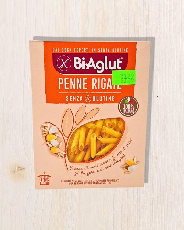 Penne Rigate Senza Glutine BiAglut 500g – Pasta di Qualità per una Dieta Senza Glutine | L'Angolo Salutare