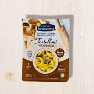 Tortelloni ai Funghi Porcini Senza Glutine Piaceri Mediterranei 250g – Pasta all’Uovo Ripiena, Pronta in 2 Minuti | L'Angolo Salutare