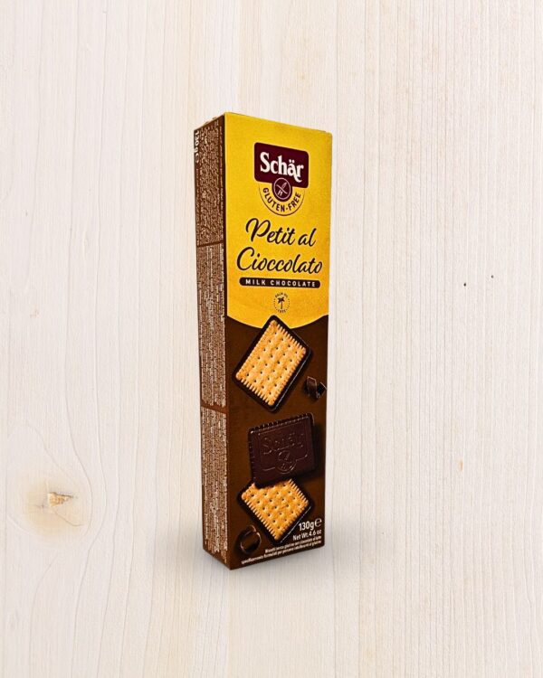 Petit al Cioccolato Schär Senza Glutine – Biscotti Ricoperti di Cioccolato 130g​