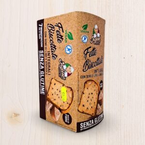 Fette Biscottate Integrali Senza Glutine – Inglese | Ricche di Fibre