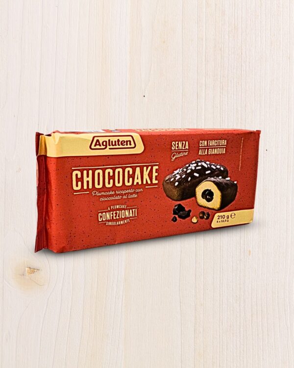 Agluten Chococake - Plumcake Senza Glutine Ricoperto di Cioccolato al Latte - 210g L'Angolo Salutare