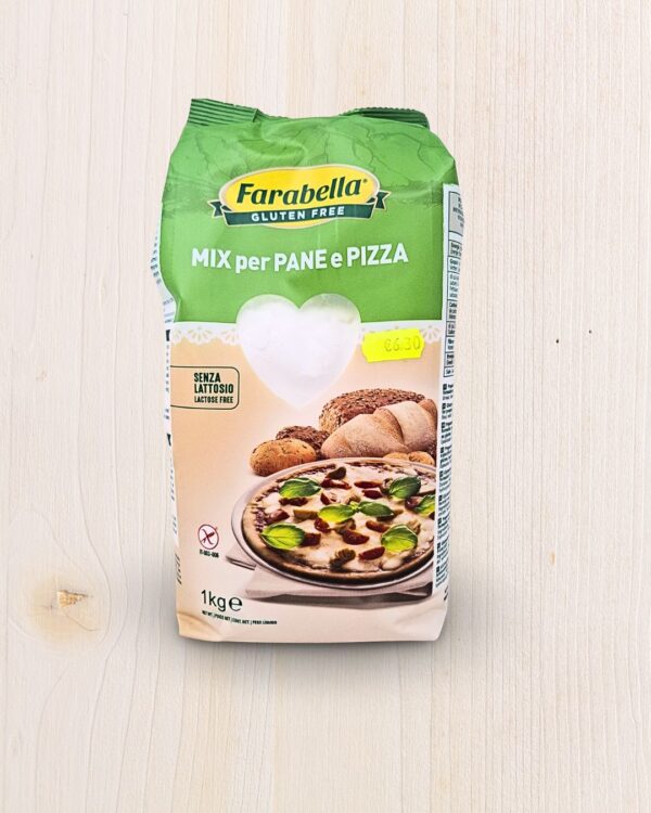 Farabella Mix per Pane e Pizza Senza Glutine 1kg L'Angolo Salutare - Supermercato Senza Glutine