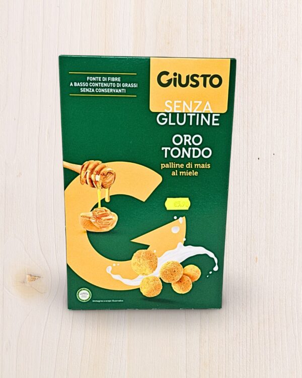 Giusto Senza Glutine Oro Tondo Mais Miele (200g) - L'Angolo Salutare Eboli