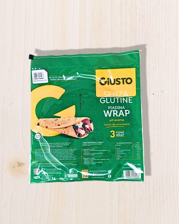 Giusto Senza Glutine Piadina Wrap all'Avena (180g) - L'Angolo Salutare Eboli
