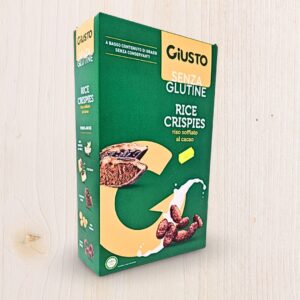 Giusto Senza Glutine Rice Crispies al Cacao - Cereali Croccanti Senza Glutine - 250g L'Angolo Salutare