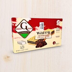 Guidolce Wafer con Crema al Cacao - Senza Glutine e Senza Lattosio - 180g L'Angolo Salutare