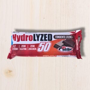 HydroLYZED 50 Fondente Crunchy - Barretta Proteica Supermercato Senza Glutine