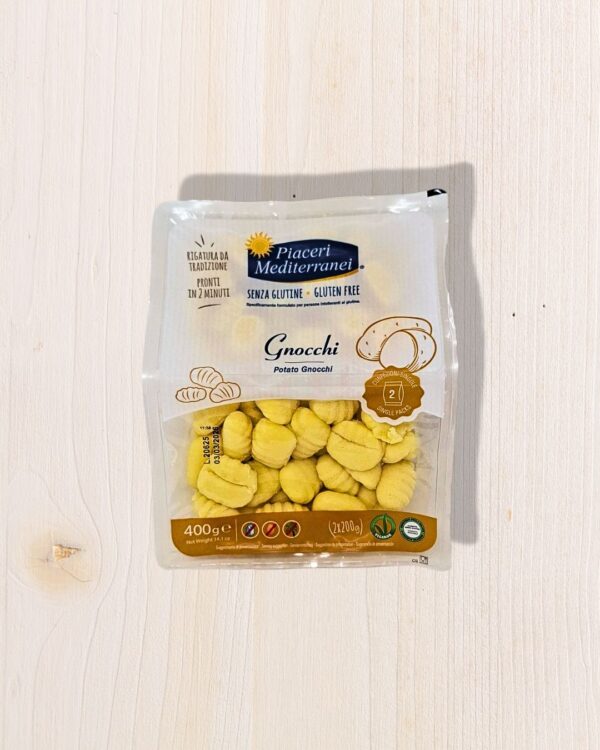 Gnocchi di Patate Senza Glutine Piaceri Mediterranei 400g – Vegan, Senza Uova e Olio di Palma | L'Angolo Salutare