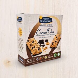 Barrette di Riso con Mais e Cioccolato Senza Glutine CerealOro Piaceri Mediterranei 129g – Vegan, Senza Lattosio e Olio di Palma | L'Angolo Salutare