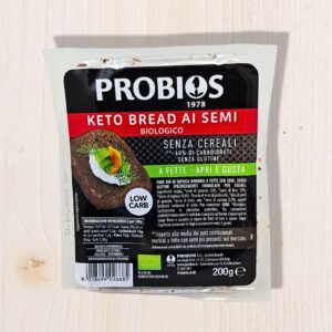 Keto Bread ai Semi Senza Glutine Probios 200g – Pane Biologico Low Carb, Ricco di Fibre, Pretagliato | L'Angolo Salutare