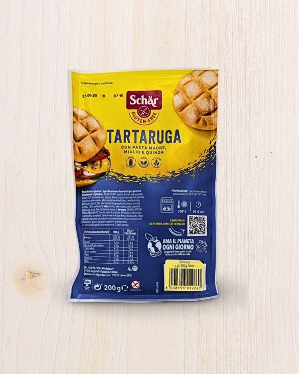 Schär Tartaruga - Pane Senza Glutine con Pasta Madre, Miglio e Quinoa - 200g | L'Angolo Salutare
