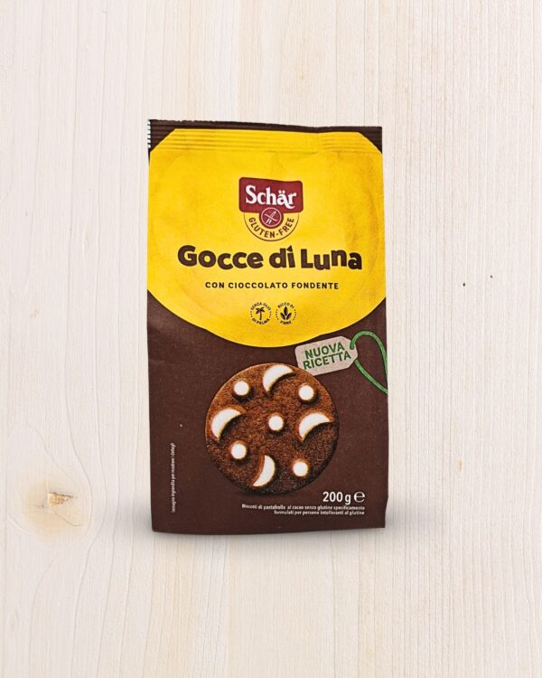 Schär Gocce di Luna Biscotti al Cacao Senza Glutine 200g | L’Angolo Salutare