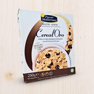 Piaceri Mediterranei CerealOro Fiocchi Riso Mais Cioccolato Senza Glutine (250g) - L'Angolo Salutare Eboli