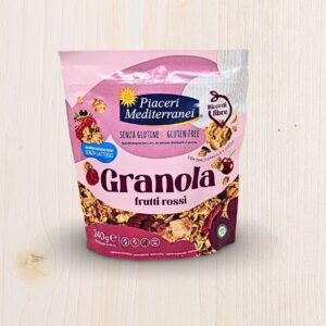 Piaceri Mediterranei Granola Frutti Rossi Senza Glutine e Senza Lattosio (240g) - L'Angolo Salutare Eboli