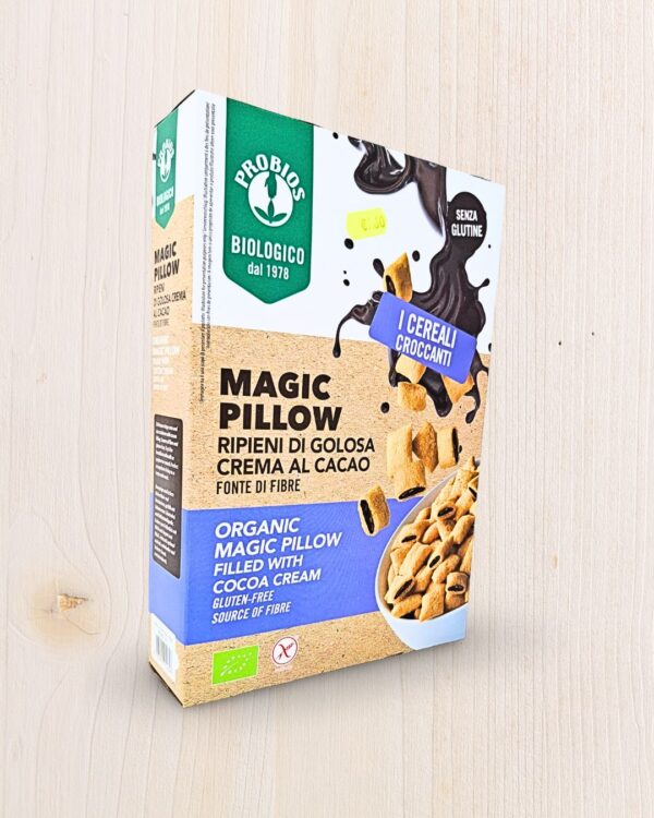 Probios Magic Pillow Ripieni di Golosa Crema al Cacao - Cereali Croccanti Senza Glutine - 300g L'Angolo Salutare