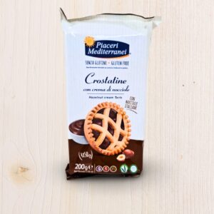 Crostatine con Crema di Nocciole Senza Glutine Piaceri Mediterranei 4x50g – Vegan, Senza Latte e Uova | L'Angolo Salutare