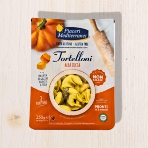 Tortelloni alla Zucca Senza Glutine Piaceri Mediterranei 250g – Gusto Autunnale, Senza Glutine e Olio di Palma | L'Angolo Salutare