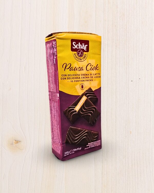 Schär Pausa Ciok - Snack Senza Glutine con Crema al Latte - 10 Porzioni - 350g L'Angolo Salutare