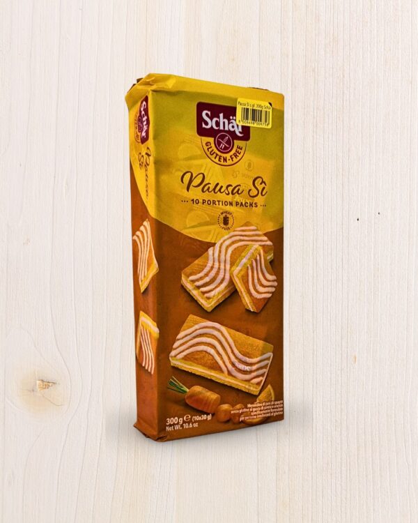 Schär Pausa Sì - Merendina Senza Glutine al Pan di Spagna con Carota e Arancia - 300g L'Angolo Salutare