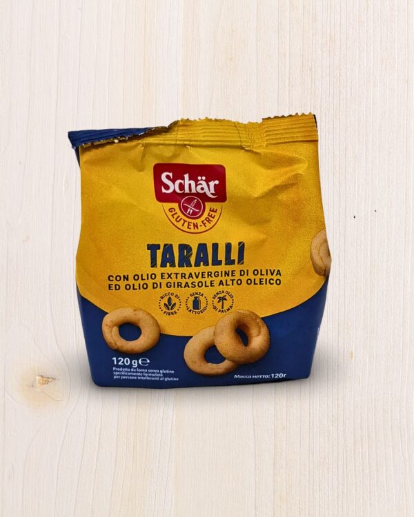 Schär Taralli Senza Glutine - Con Olio Extravergine d’Oliva - 120g L'Angolo Salutare