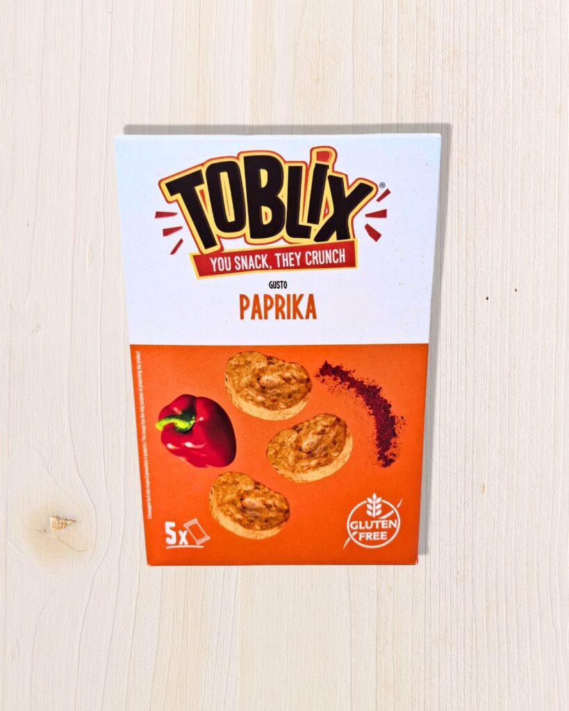 TOBLIX Gusto Paprika - Snack Croccante Senza Glutine L'Angolo Salutare - Supermercato Senza Glutine