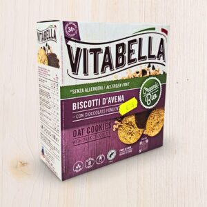Vitabella Biscotti d'Avena Cioccolato Fondente Bio Senza Allergeni (180g) - L'Angolo Salutare Eboli