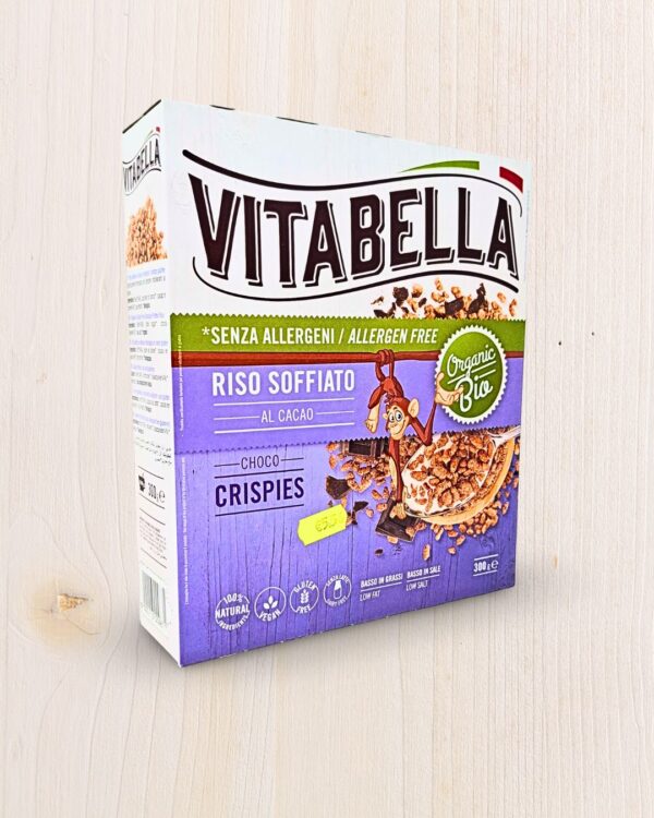Vitabella Riso Soffiato Cacao Bio Senza Allergeni (300g) - L'Angolo Salutare Eboli