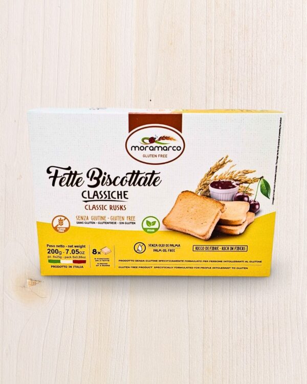 Fette Biscottate Senza Glutine Moramarco Classiche 200g | L'Angolo Salutare