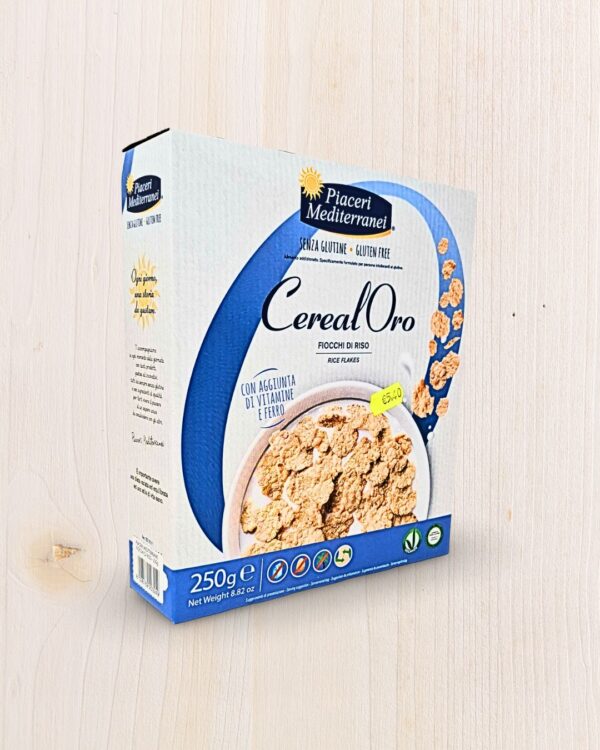 Piaceri Mediterranei Cereal'Oro Fiocchi di Riso Senza Glutine (250g) - L'Angolo Salutare Eboli