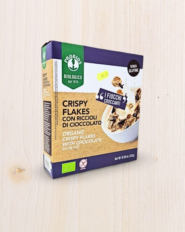 Cereali Probios Crispy Flakes con Riccioli di Cioccolato 300g | Bio e Senza Glutine – L’Angolo Salutare