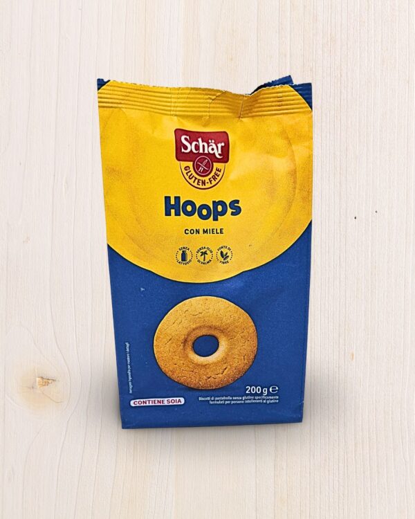 Hoops Schär con Miele Senza Glutine 200g – Gusto e Croccantezza | L'Angolo Salutare