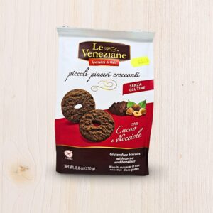 Le Veneziane Piccoli Piaceri Croccanti Cacao e Nocciole Senza Glutine (250g) - L'Angolo Salutare Eboli