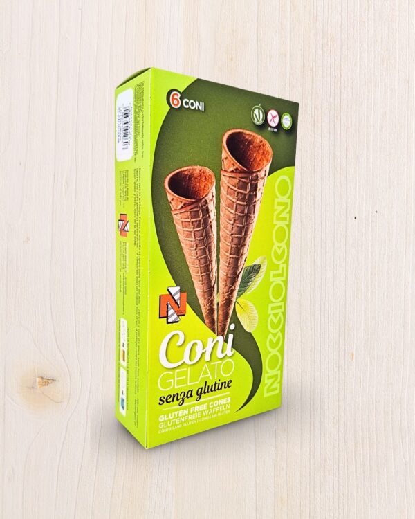 Nocciolcono Coni Gelato Senza Glutine (6 coni) - L'Angolo Salutare Eboli