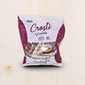 Feeling OK Crosti + Protein Olive (50g) - Crostini Proteici Keto Friendly - L'Angolo Salutare Eboli