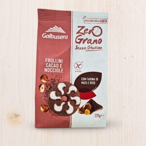 Galbusera Zero Grano Frollini Cacao e Nocciole Senza Glutine (220g) - L'Angolo Salutare Eboli