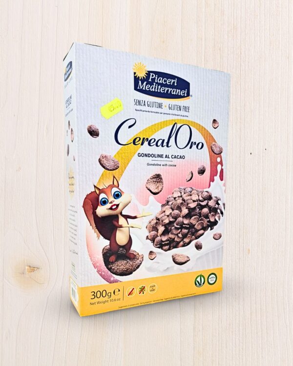 Piaceri Mediterranei Cereal'Oro Gondoline Cacao Senza Glutine (300g) - L'Angolo Salutare Eboli