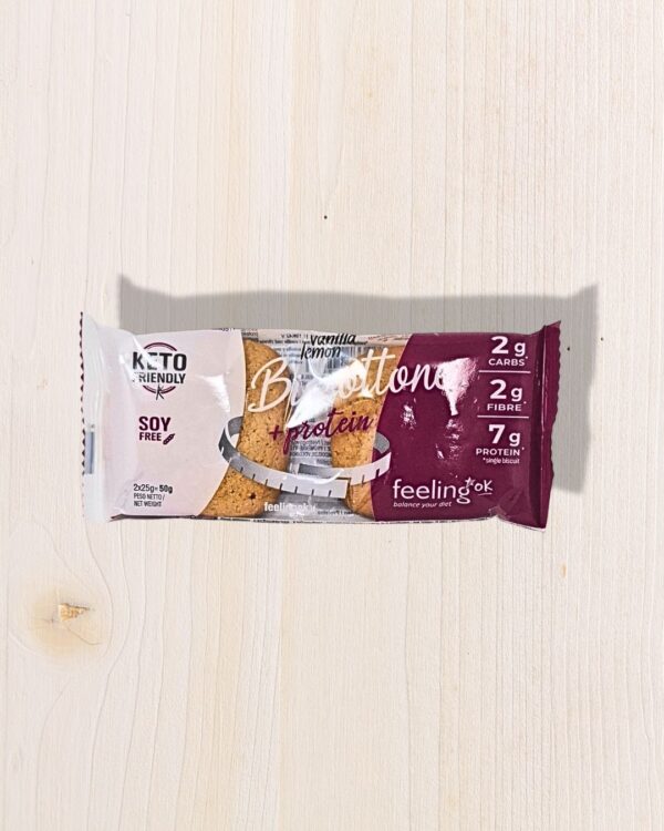 Feeling OK Biscottone + Protein Vaniglia Limone (2x25g) - L'Angolo Salutare Eboli