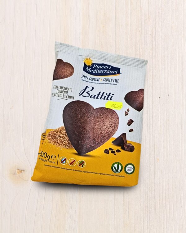 Piaceri Mediterranei Battiti Senza Glutine Cioccolato Fondente - L'Angolo Salutare Eboli (200g)