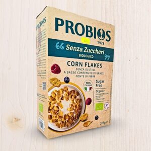Corn Flakes Senza Zuccheri Biologici Probios 375g – Senza Glutine | L’Angolo Salutare