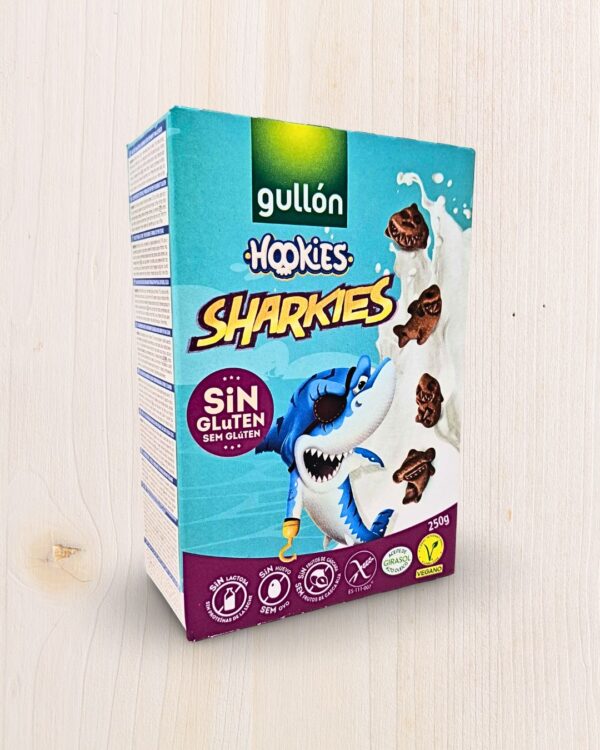 Gullón Hookies Sharkies Senza Glutine e Vegani (250g) - L'Angolo Salutare, Supermercato Senza Glutine Eboli