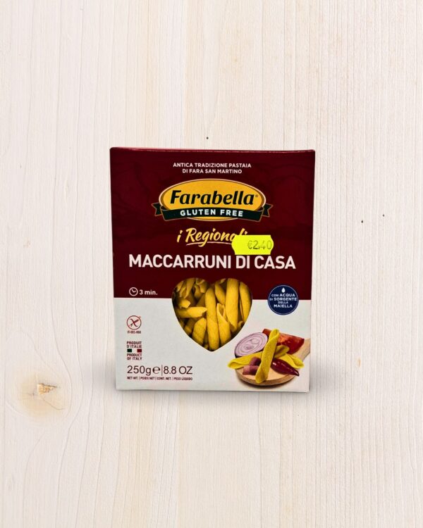 Farabella Maccarruni di Casa Senza Glutine 250g L'Angolo Salutare - Supermercato Senza Glutine