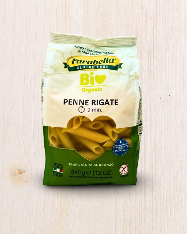 Farabella Penne Rigate Bio Organic Senza Glutine 340g L'Angolo Salutare - Supermercato Senza Glutine