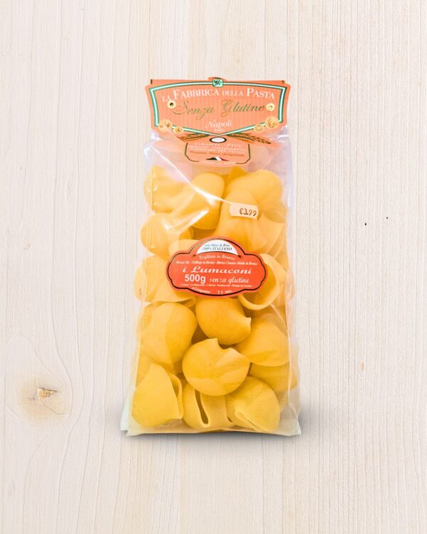 La Fabbrica Della Pasta i Lumaconi Senza Glutine 500g L'Angolo Salutare - Supermercato Senza Glutine
