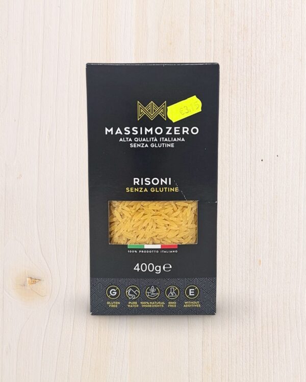 Massimo Zero Risoni Senza Glutine 400g L'Angolo Salutare - Supermercato Senza Glutine