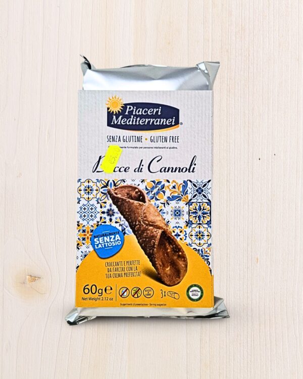 Piaceri Mediterranei Bucce di Cannoli Senza Glutine 60g L'Angolo Salutare - Supermercato Senza Glutine
